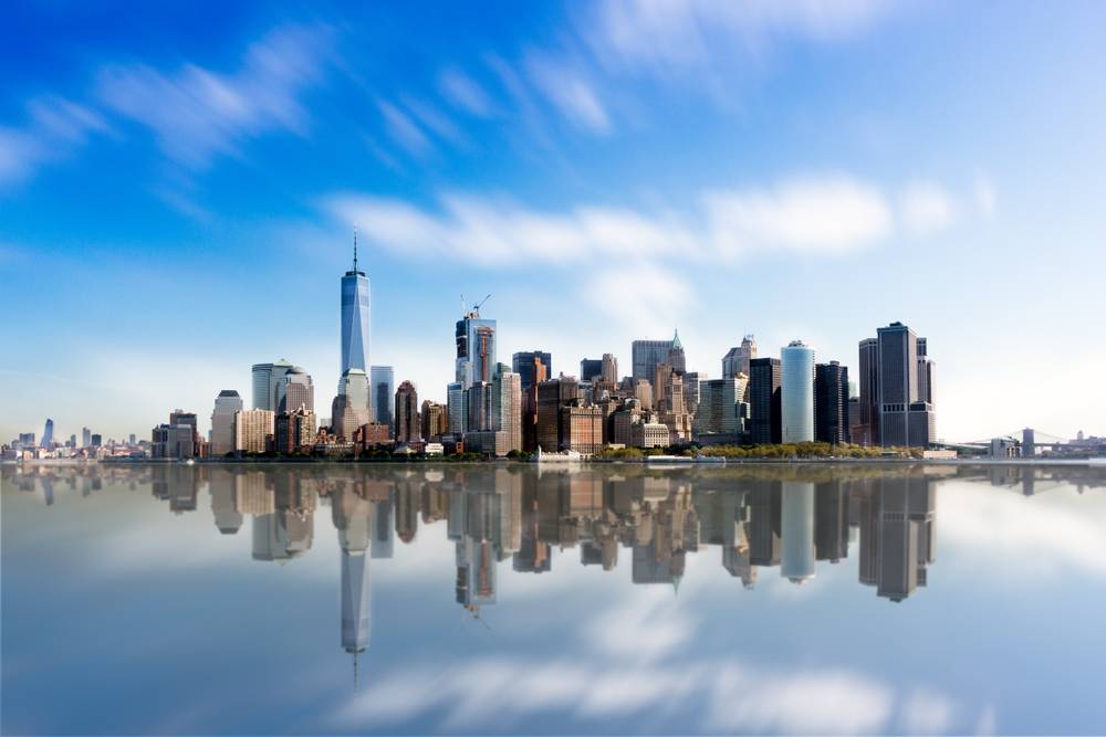 Manhattan Skyline and Reflections Photographie de Dominique Richeux